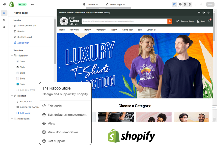 Shopify website design and development in Pakistan